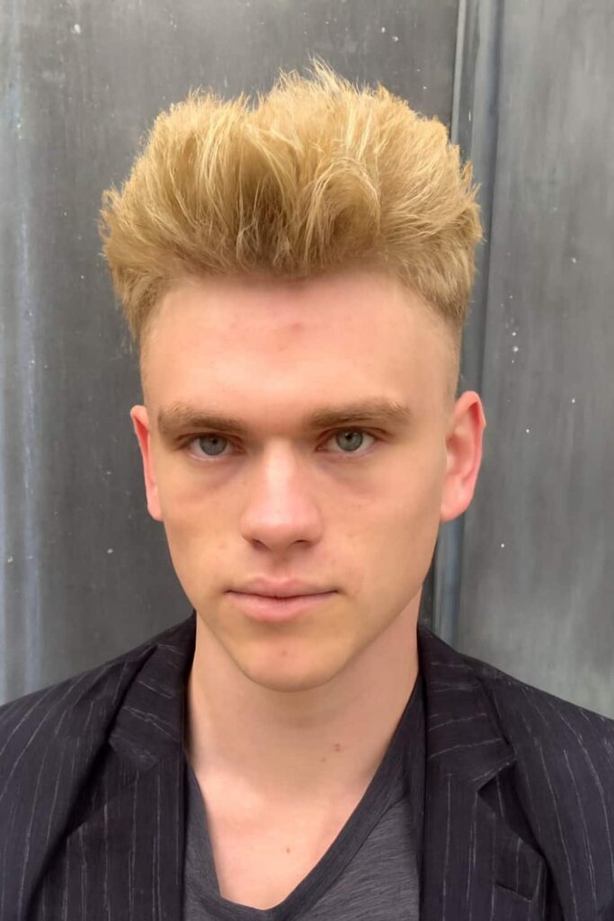 Blonde Fluffy Fade
