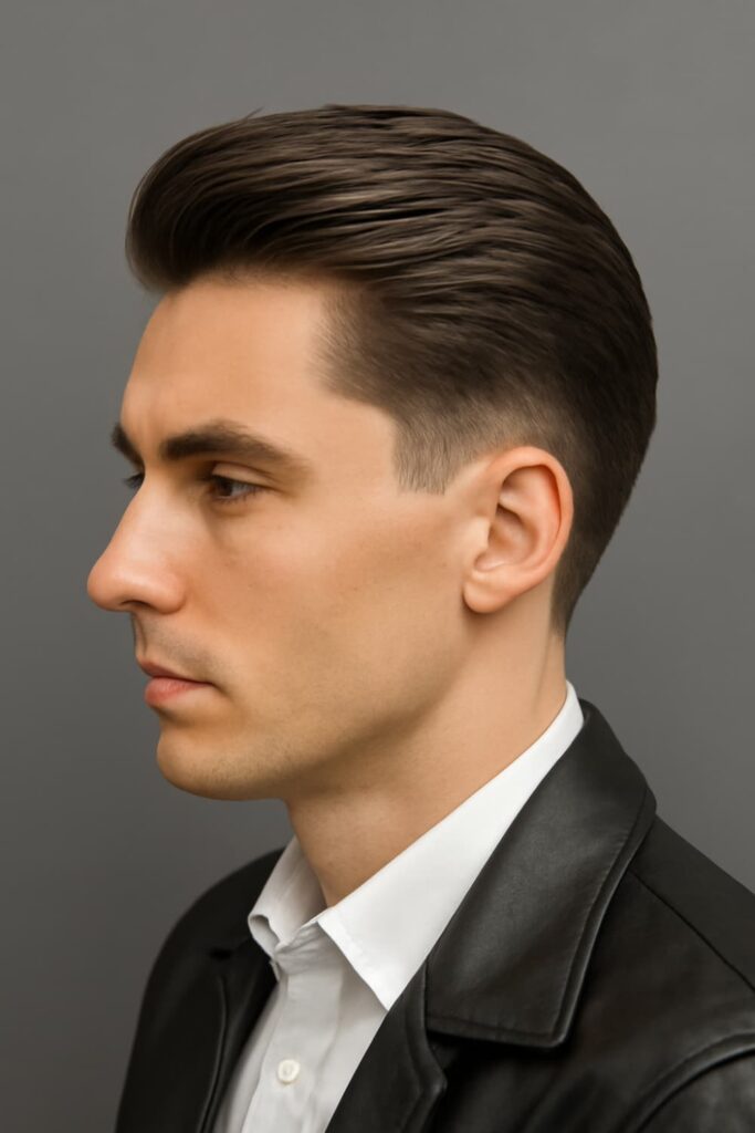 Brush Back with Low Drop Fade