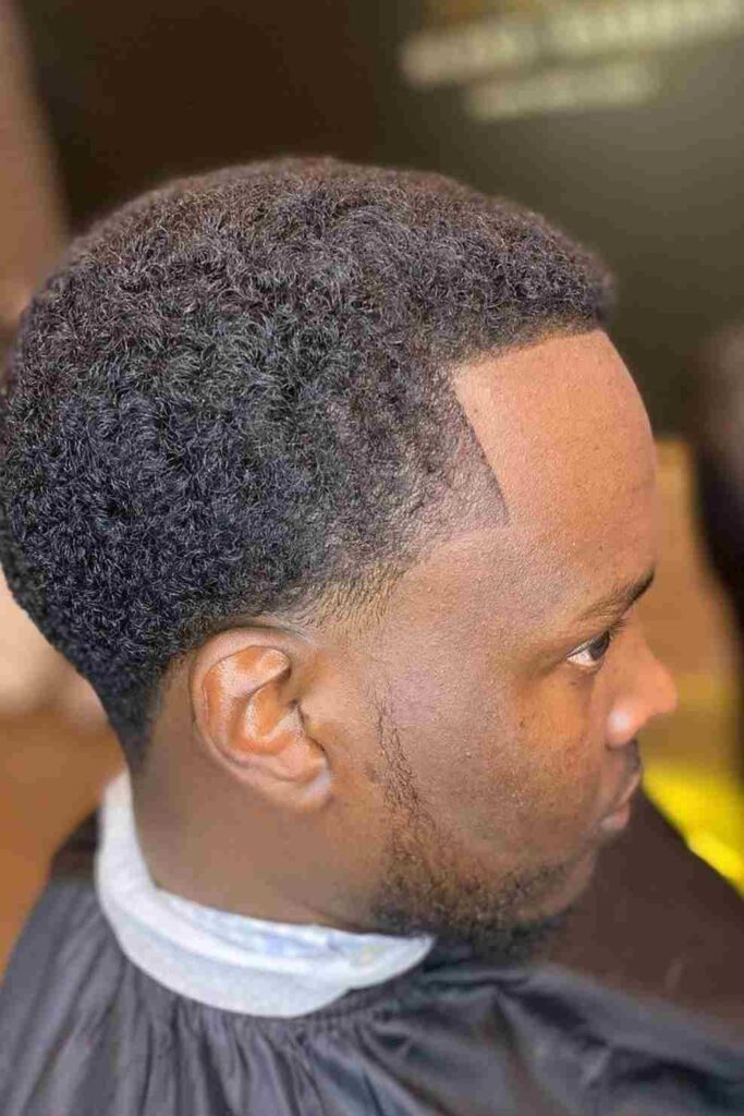 Low Taper Fade for Black Men 4 Caesar with Low Taper Fade