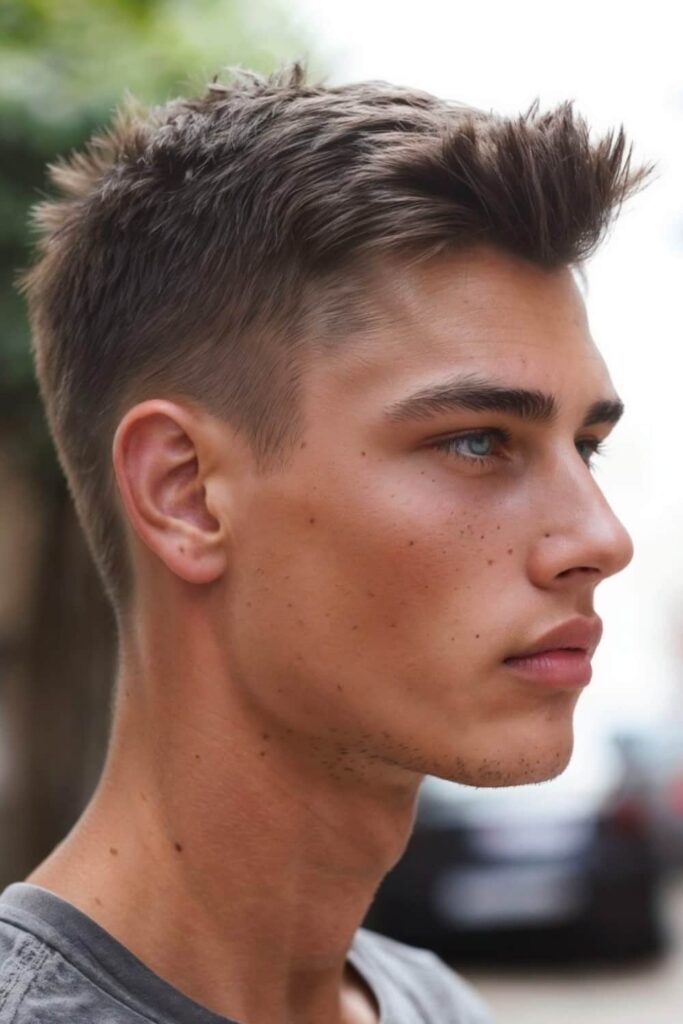 Low Taper Fade for Straight Hair 1 Casual Edge with Low Taper Fade