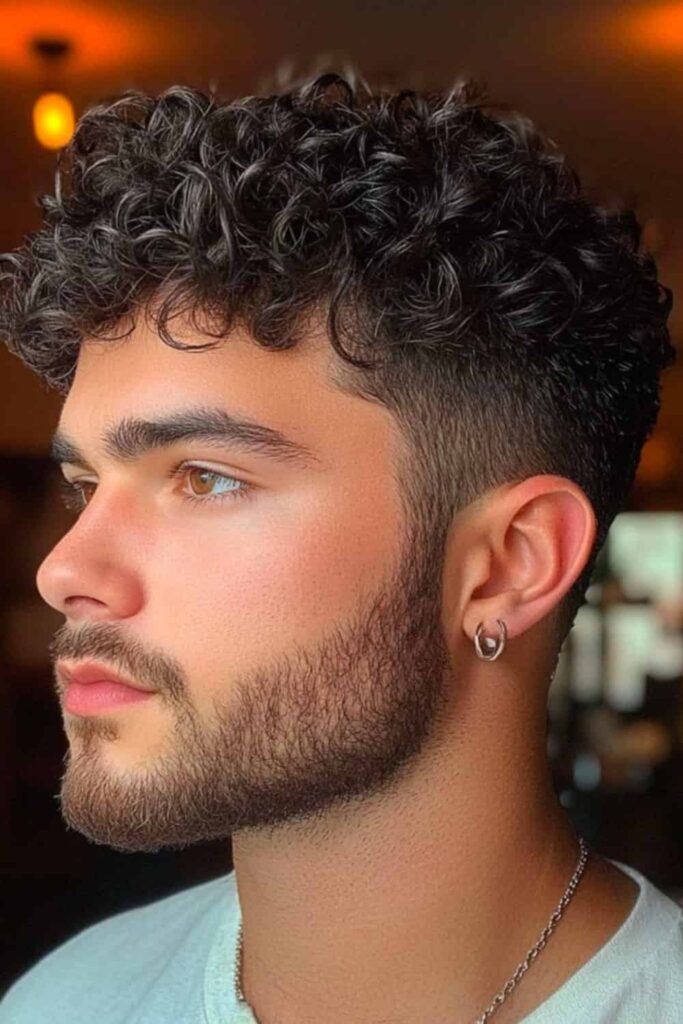Curled Low Taper Fringe