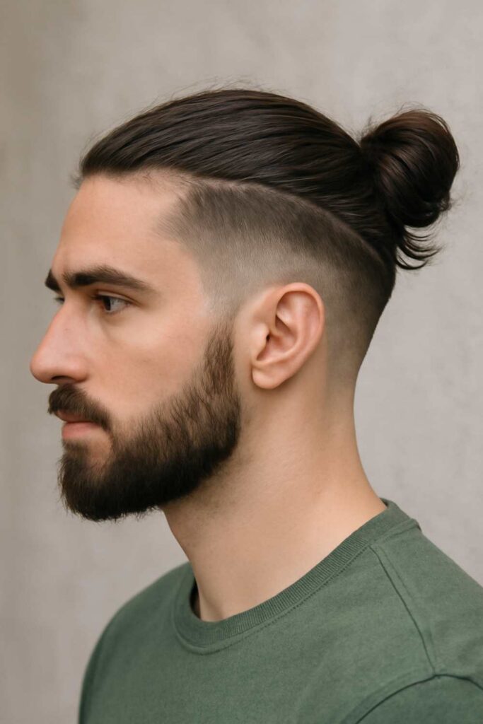 Long Hair Low Taper Fade Ideas 3 Curly Flow with Low Taper Fade