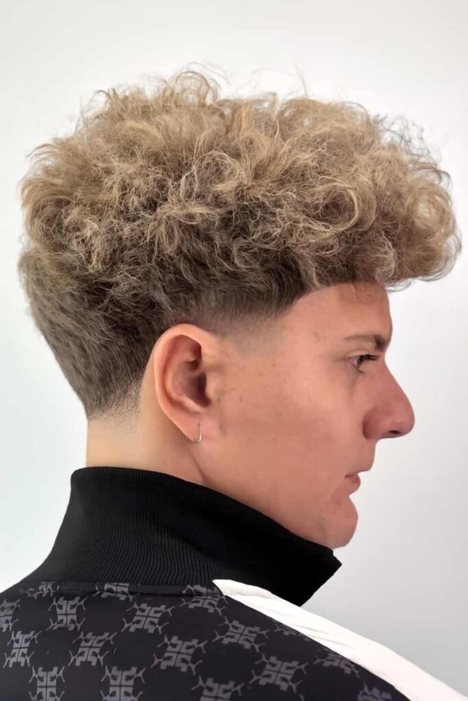 Curly Fluffy Drop Fade