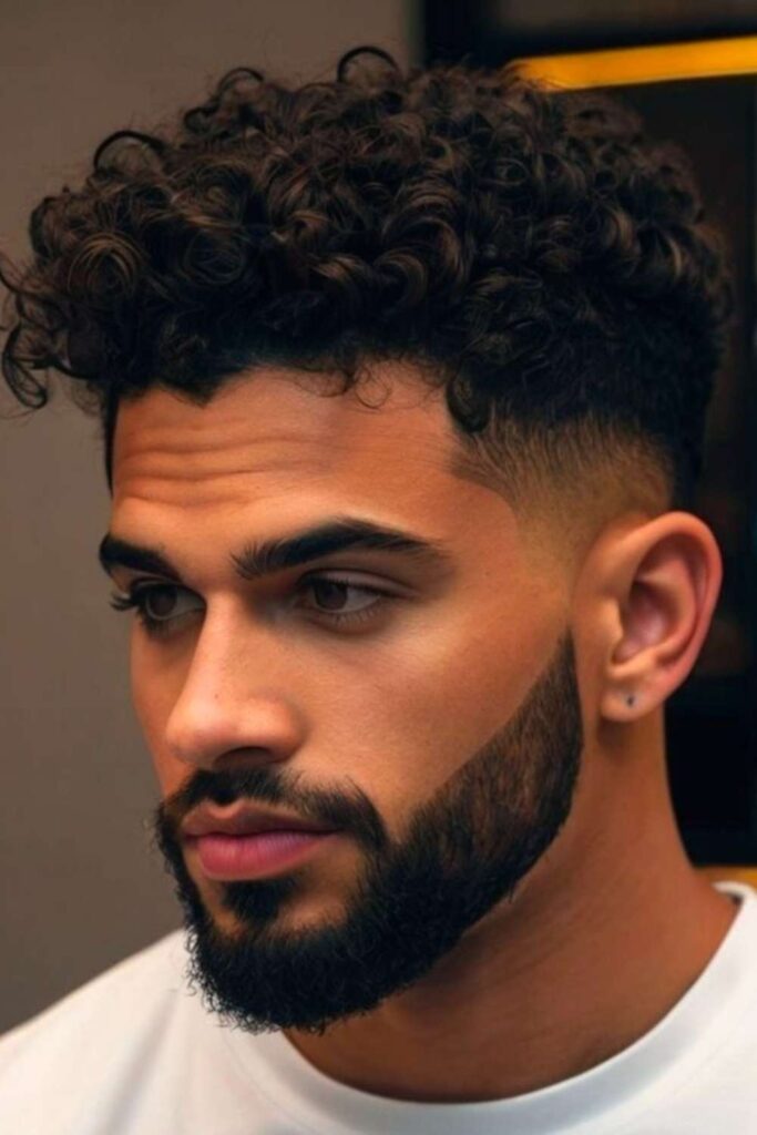 Low Taper Fade Curly Hair 14 Glacier Curl Slope