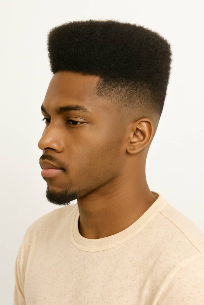 High Top with Low Taper Fade