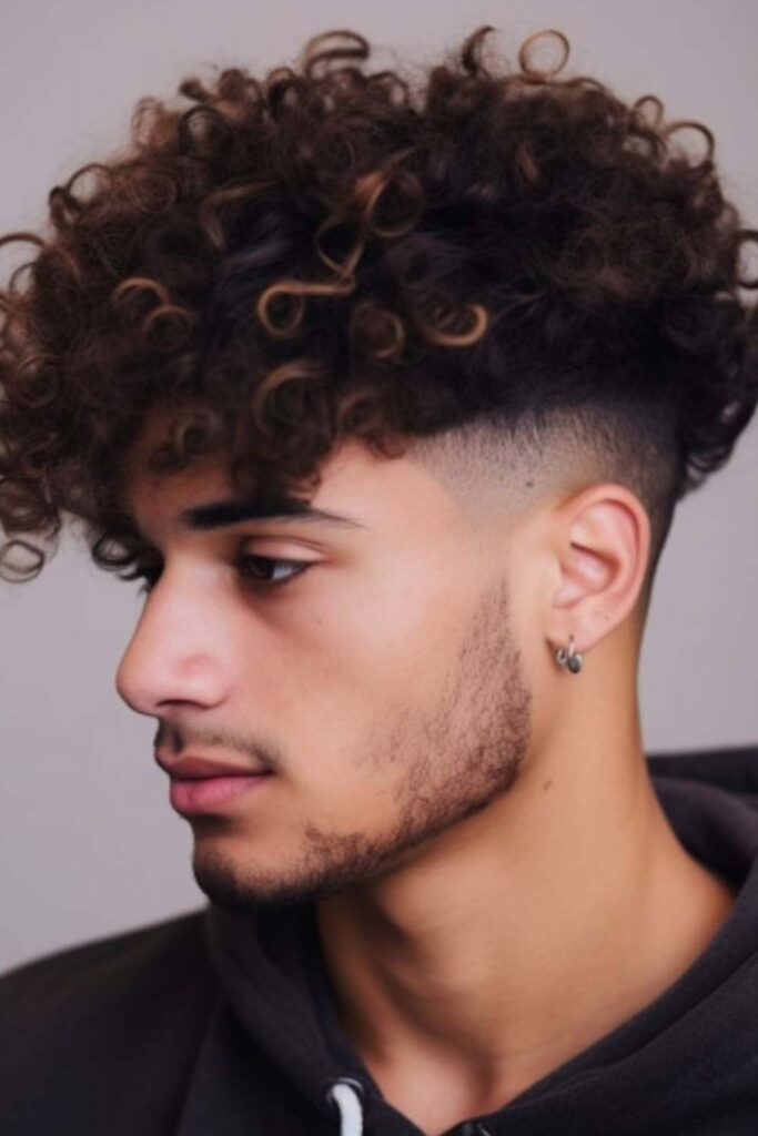 Low Taper Fade Curly Hair 16 Lo-Volt Curl Crown Fade