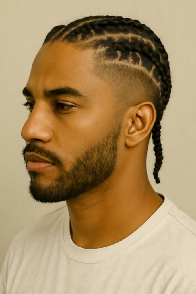 Low Drop Fade 16 Low Drop Fade with Braids