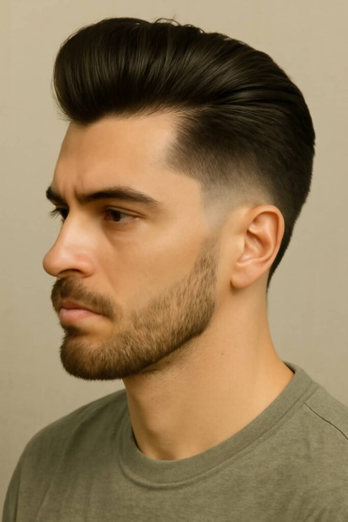 Low Drop Fade 9 Low Drop Fade with Pompadour