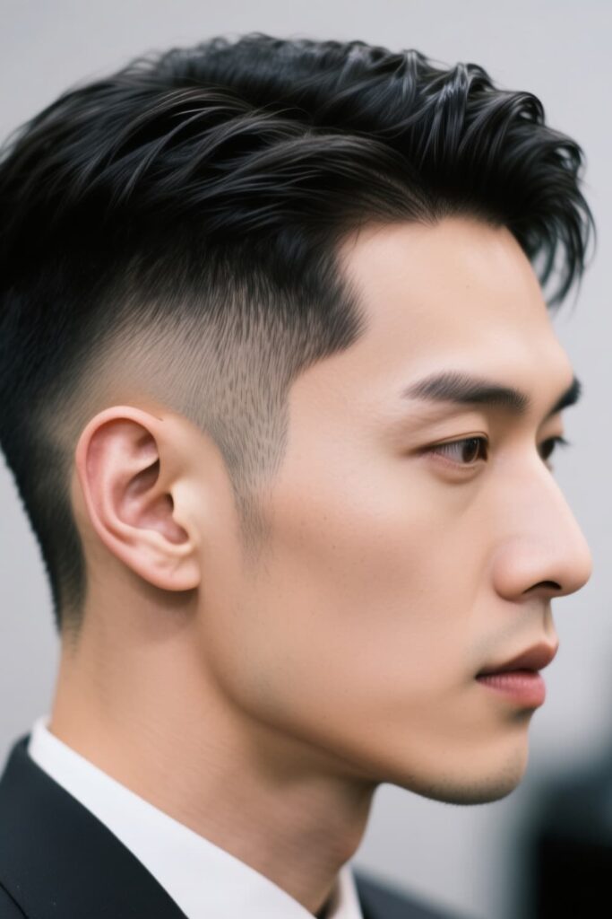 Low Drop Fade 1 Low Drop Fade with Side Part