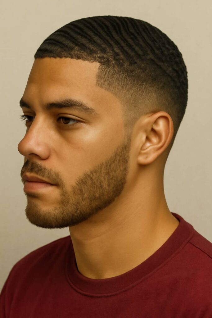 Low Drop Fade 8 Low Drop Fade with Waves