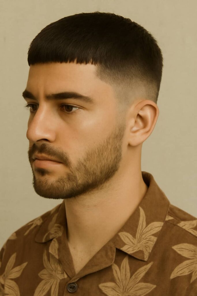 Low Drop Fade 19 Low Drop Fade with a Caesar Cut