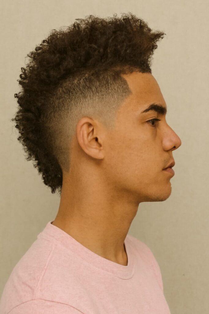 Low Drop Fade 23 Low Drop Fade with a Mohawk