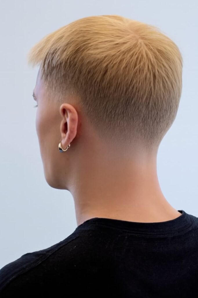 Low Taper Fade Blonde