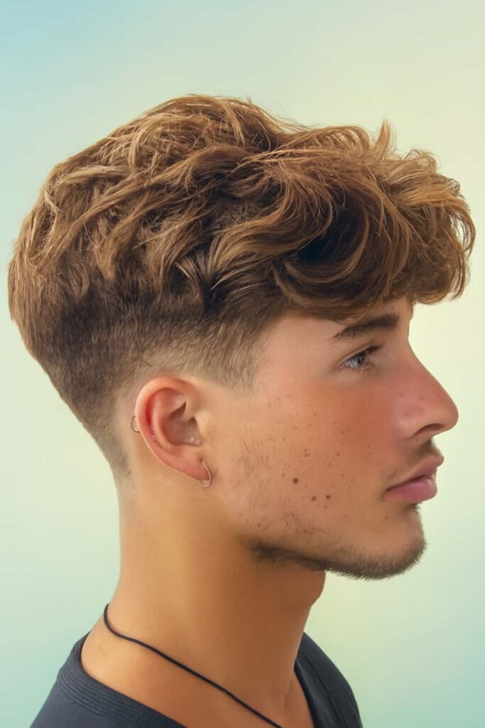 Low Taper Fade Fluffy Hair
