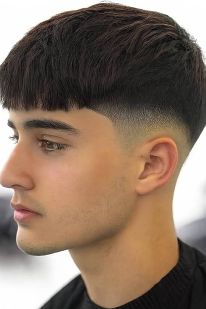 Low Taper Fade Straight Hair (1)