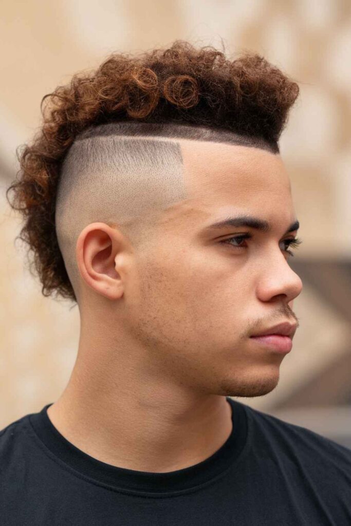Low Taper Fade for Black Men 11 Low Taper Fade with Curly Mohawk