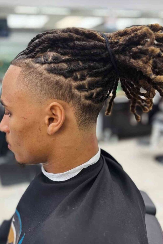Low Taper Fade for Black Men 21 Low Taper Fade with Dreadlocks