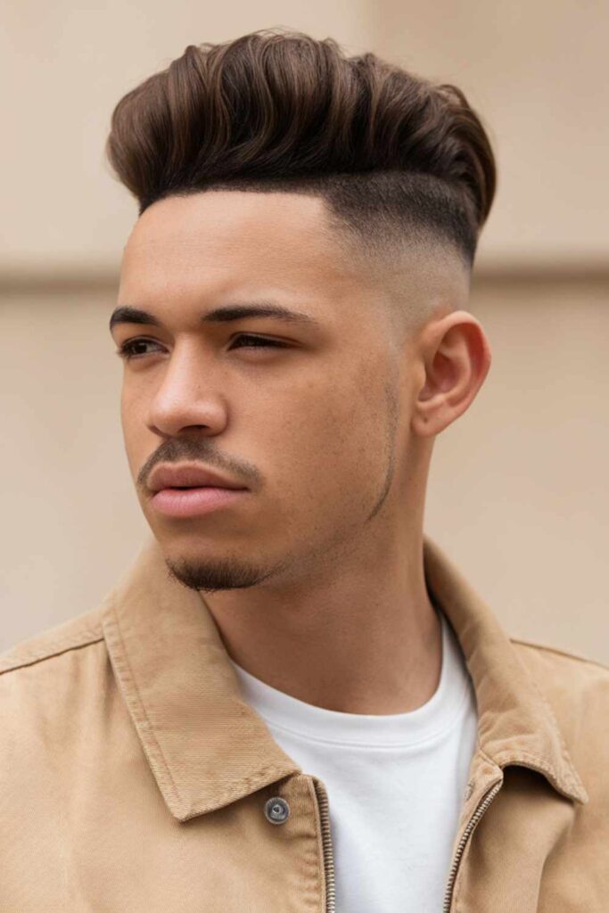 Low Taper Fade for Black Men 17 Low Taper Fade with Pompadour