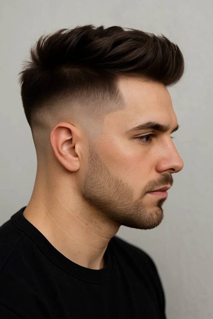 Long Hair Low Taper Fade Ideas 18 Low Taper Fade with Undercut Blend