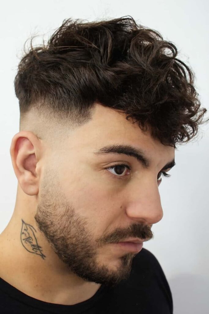 Messy Curls with Fade