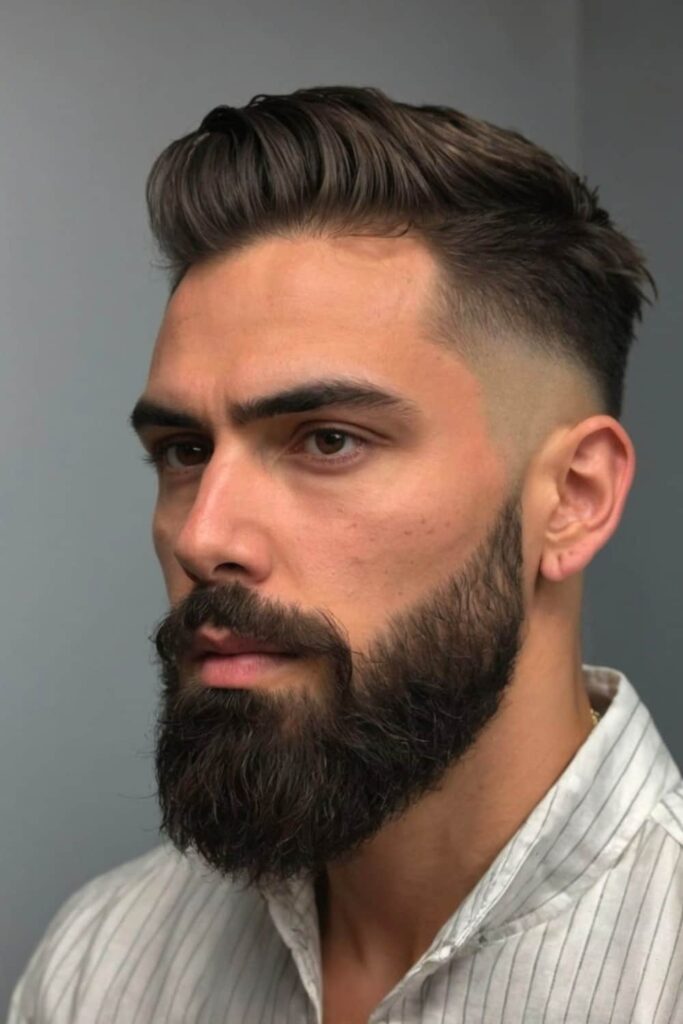 Low Taper Fade for Straight Hair 18 Modern Elegance with Low Taper Fade