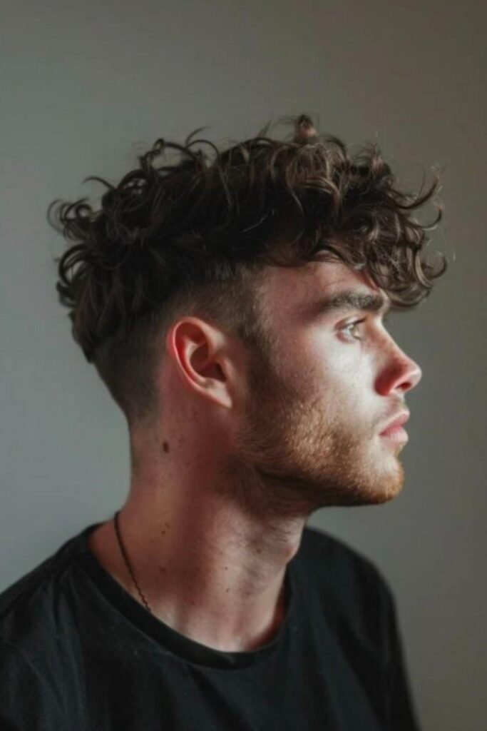 Low Taper Fade Curly Hair 22 Ripple Curl Fade Motion