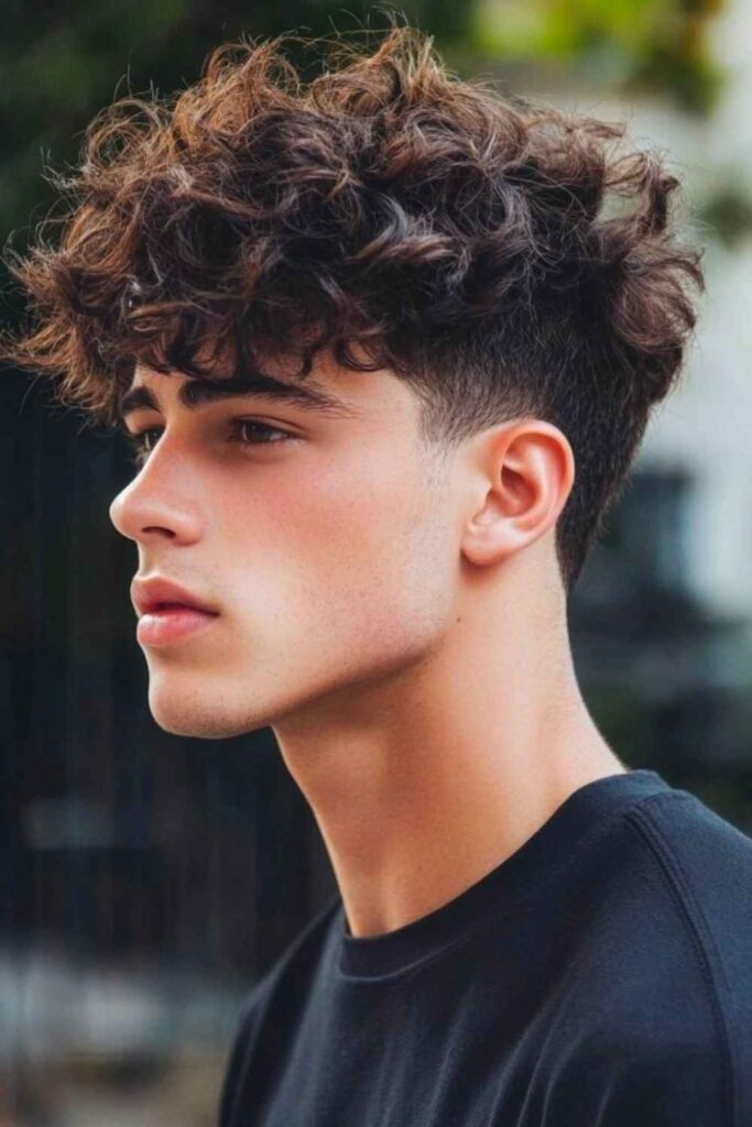 Low Taper Fade Curly Hair 26 Solar Curl Dropfade