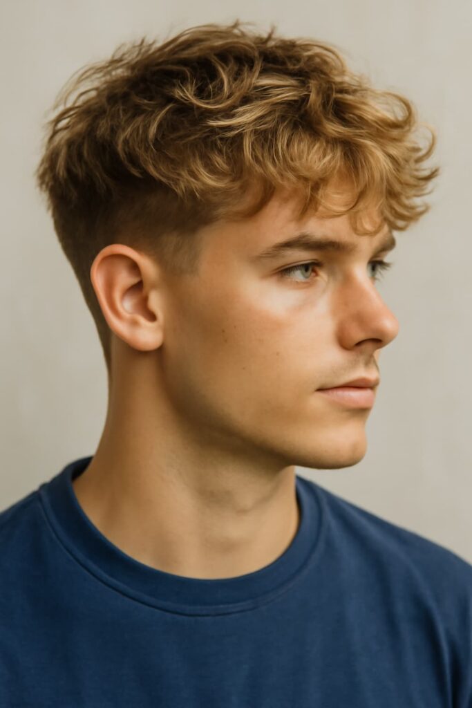 Surfer Fluffy Fringe with Faded Edges