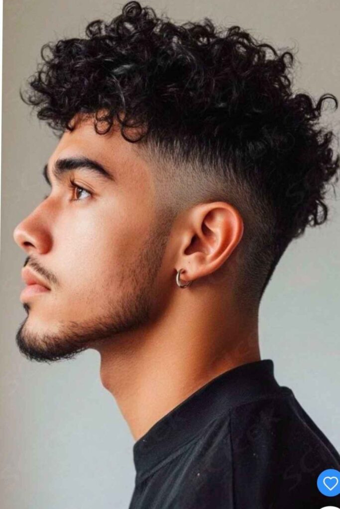 Low Taper Fade Curly Hair 35 Temple Whirl Curl Flair