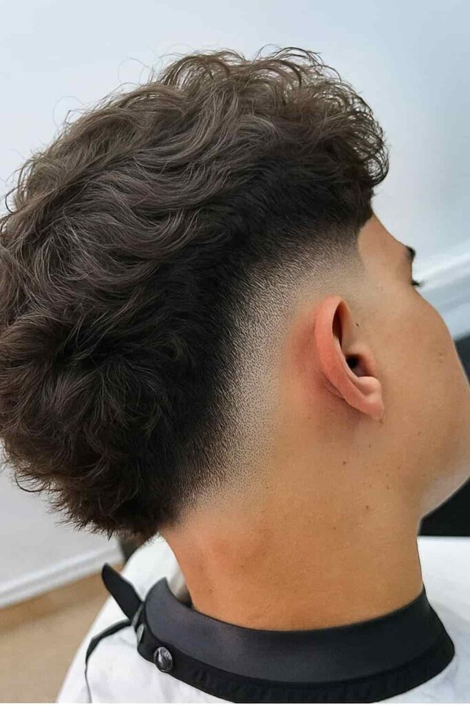 Thick Fluffy Hair with Low Temp Fade