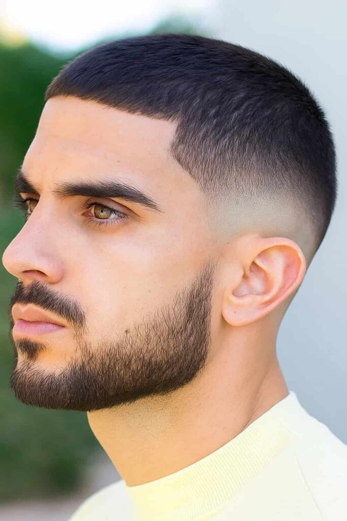 Trendy Short Hair with Low Skin Fade