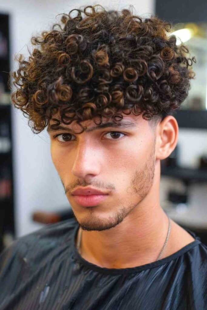 Low Taper Fade Curly Hair 32 Velvet Curl Crown Plunge 11zon