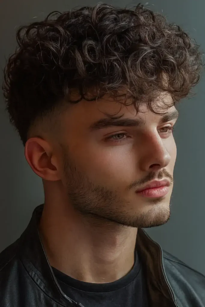 Low Taper Fade Curly Hair 1 brazen curl flow flick