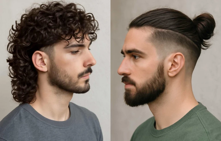 Long Hair Low Taper Fade Haircuts