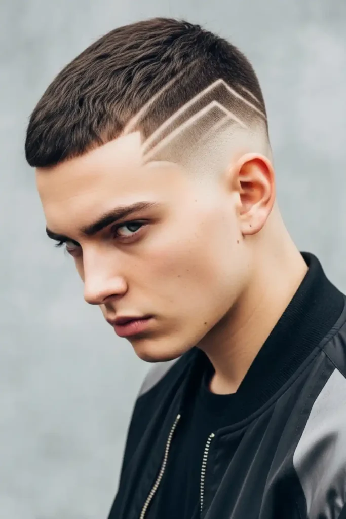 Low Fade Buzz Cut with Fade Details