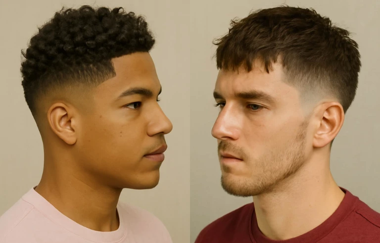 Low Taper Fringe Haircuts