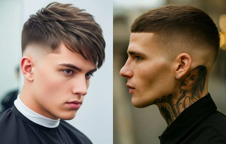Low Taper Fringe Haircuts