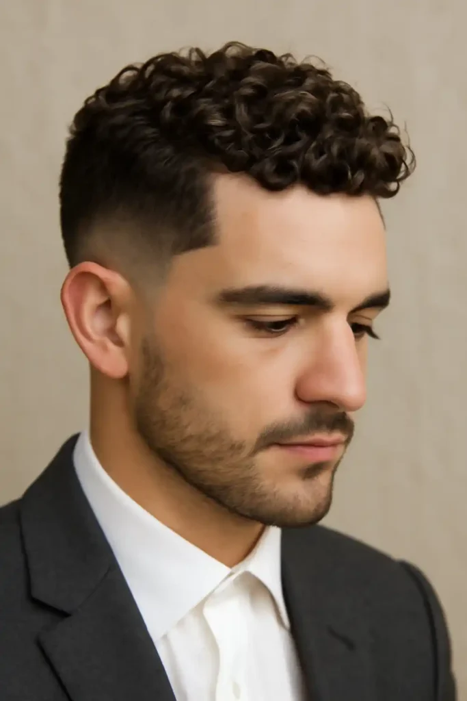 Side-Parted Blowout Low Fade