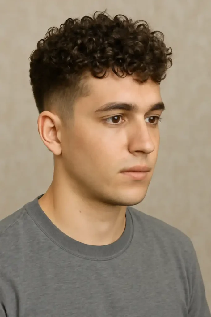 Tapered Curls with Defined Blowout