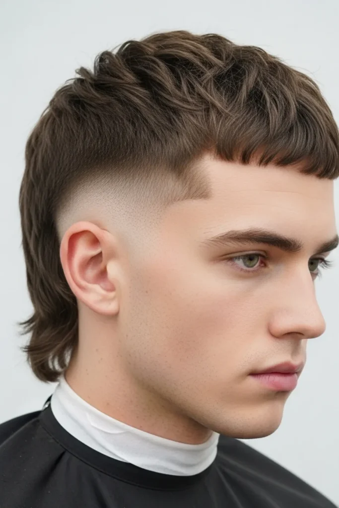 Clean Mullet Fade with Low Taper
