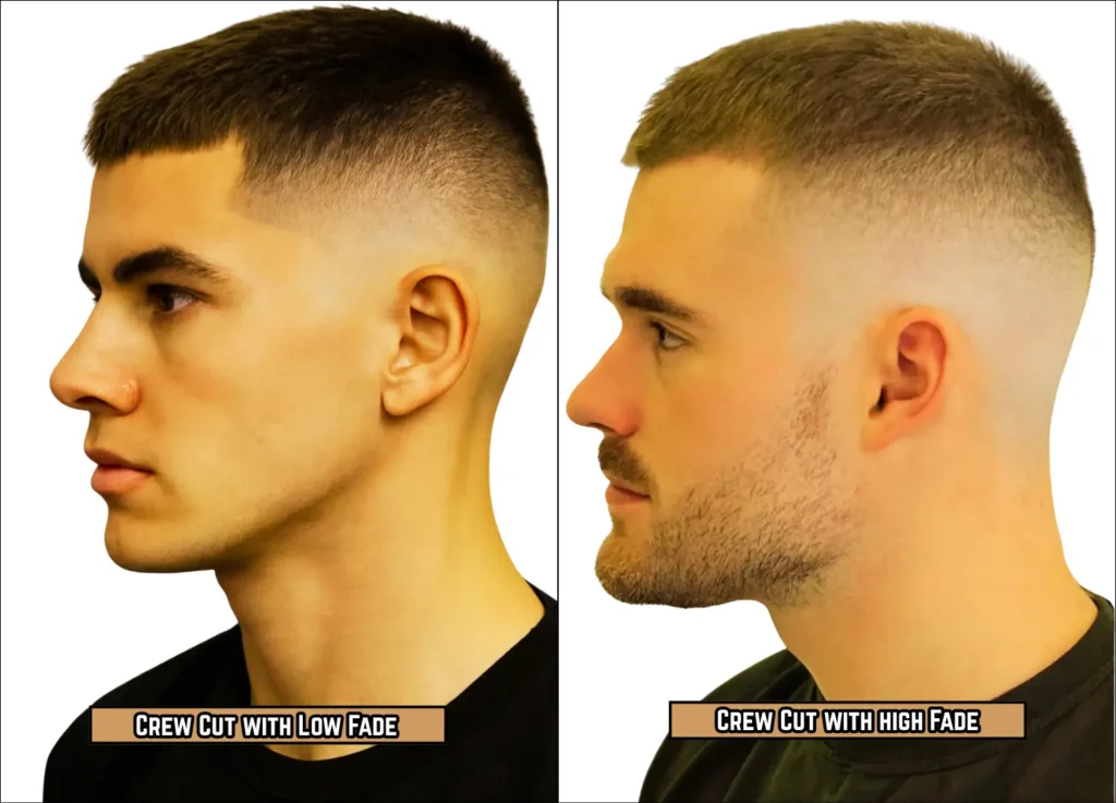 Crew Cut with Low Fade vs. High Fade