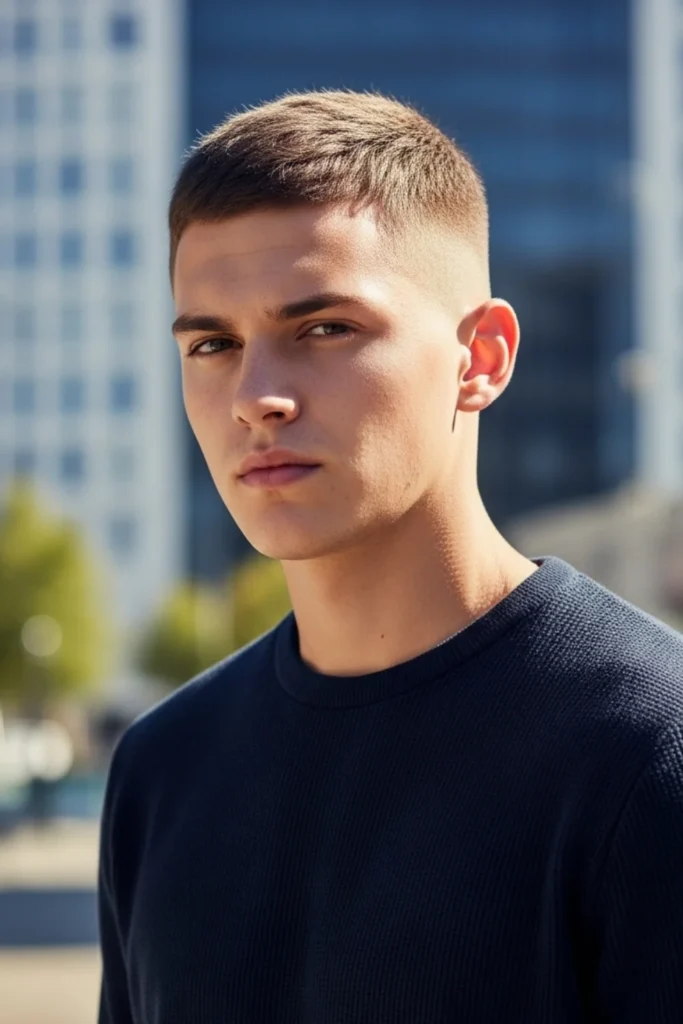 Crew Cut with Low Taper