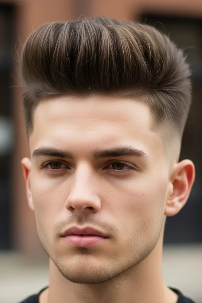 High Top with Low Taper Fade