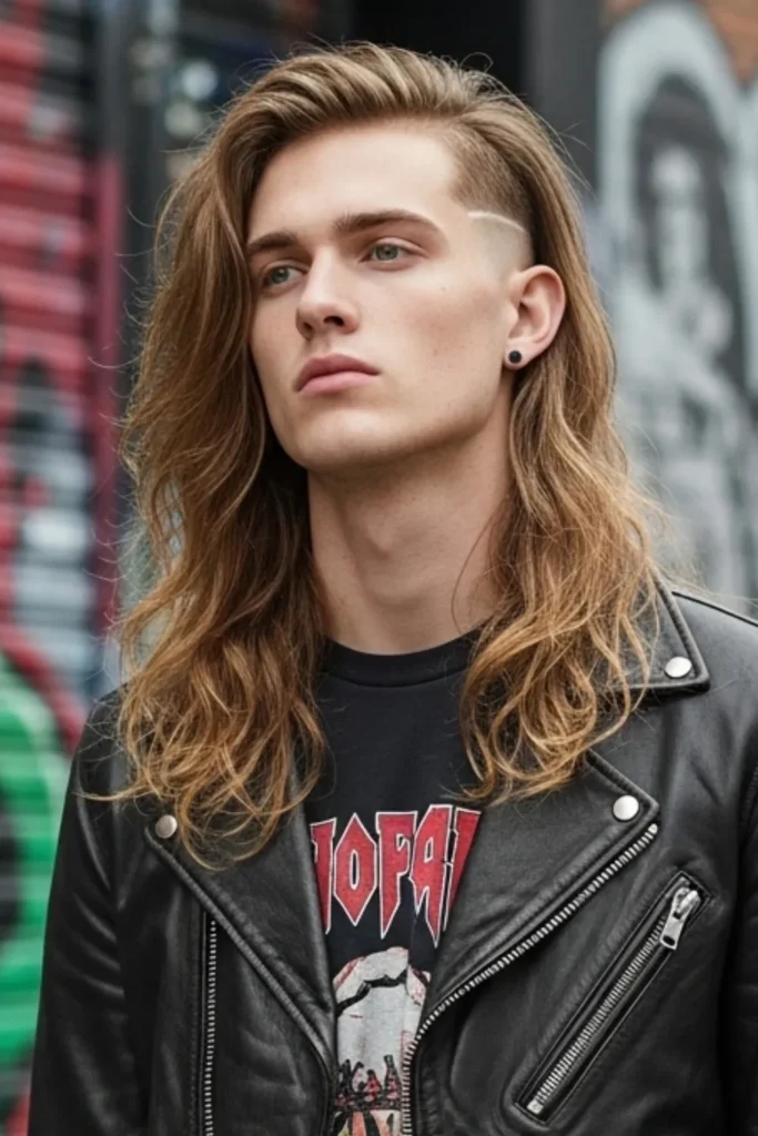 Long Low Taper Fade Mullet