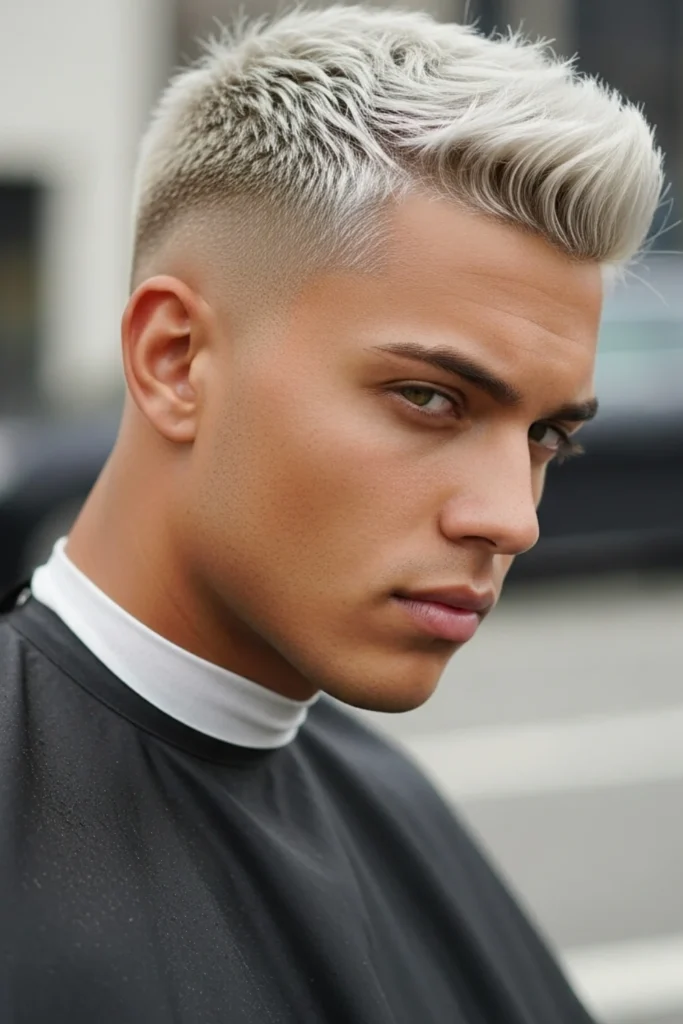 Low Taper Fade Blonde