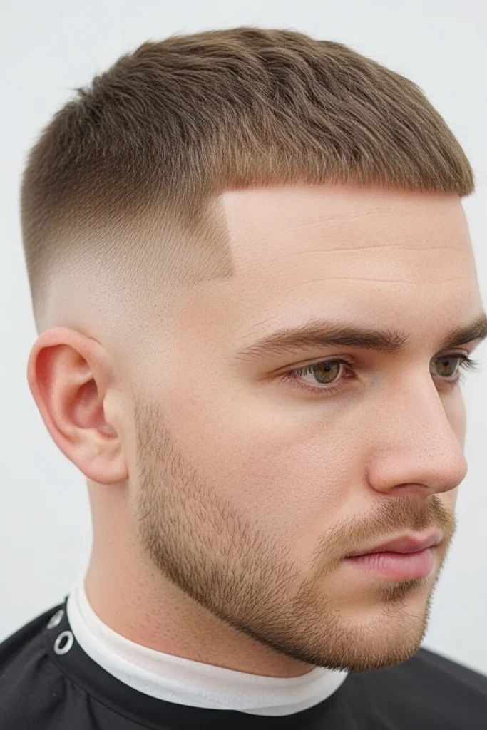 Low Taper Fade Buzz Cut