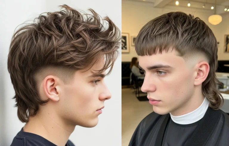 Low Taper Fade Mullet