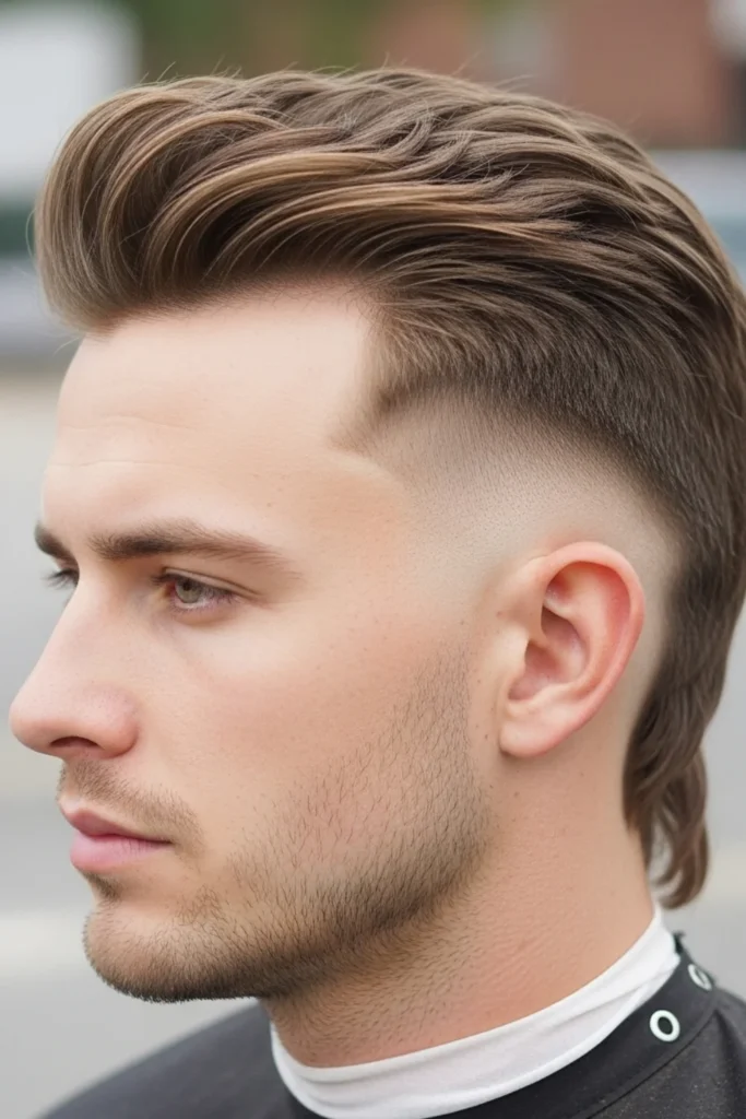 Low Taper Fade Mullet
