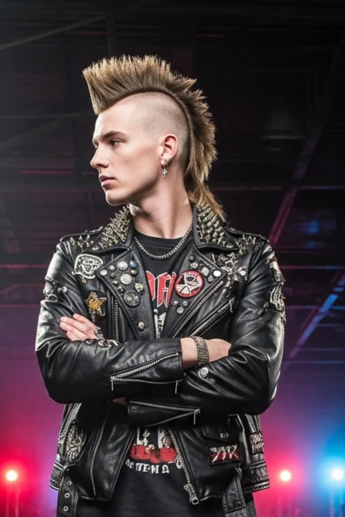 Mohawk Low Taper Fade Mullet