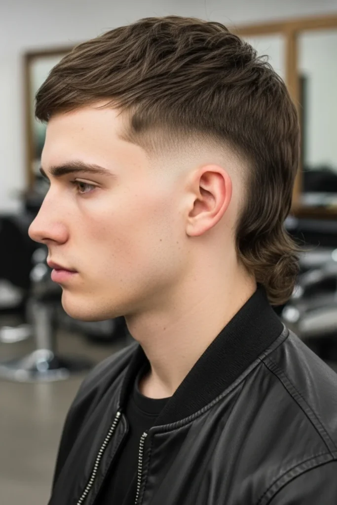 Temp Fade Low Taper Mullet
